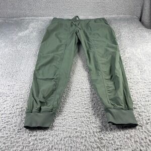 Lululemon Align High Rise Jogger Pants Green Ribbed Texture Drawstring Ankle